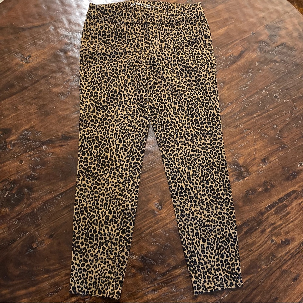Leopard Print Pants Pixie High Rise Old Navy Size 2